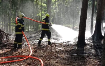 Požár lesní porost Vlachov a Cibotín 12.5.2022