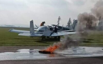Srážka dvou letadel letiště Dobkov-cvičení 13.10.2022