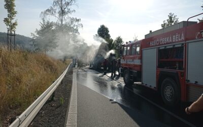 Požár balíků slámy Simtany 31.7.2024