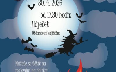 Pozvánka na Pálení čarodějnic v Háječku 30.4.2026 od 17:30 hodin