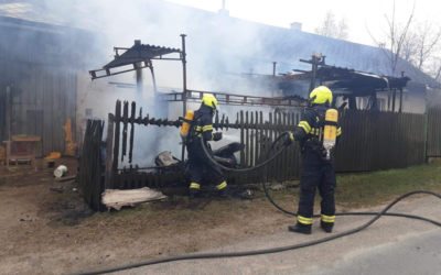 Požár přístřešku Cibotín 10 – 13.4.2026